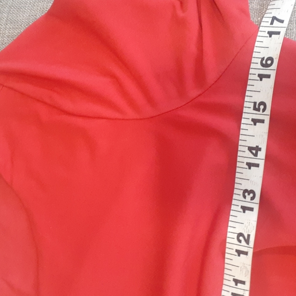 Eliza j women's red faux wrap dress size 4p - Picture 15 of 17